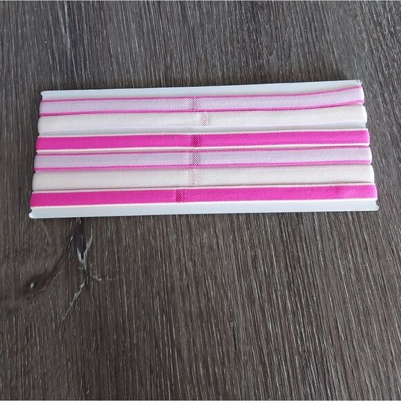 Under Armour UA 6-Pack Athletic Non-Slip Headbands - Pink, Cream - NEW - Picture 2 of 3